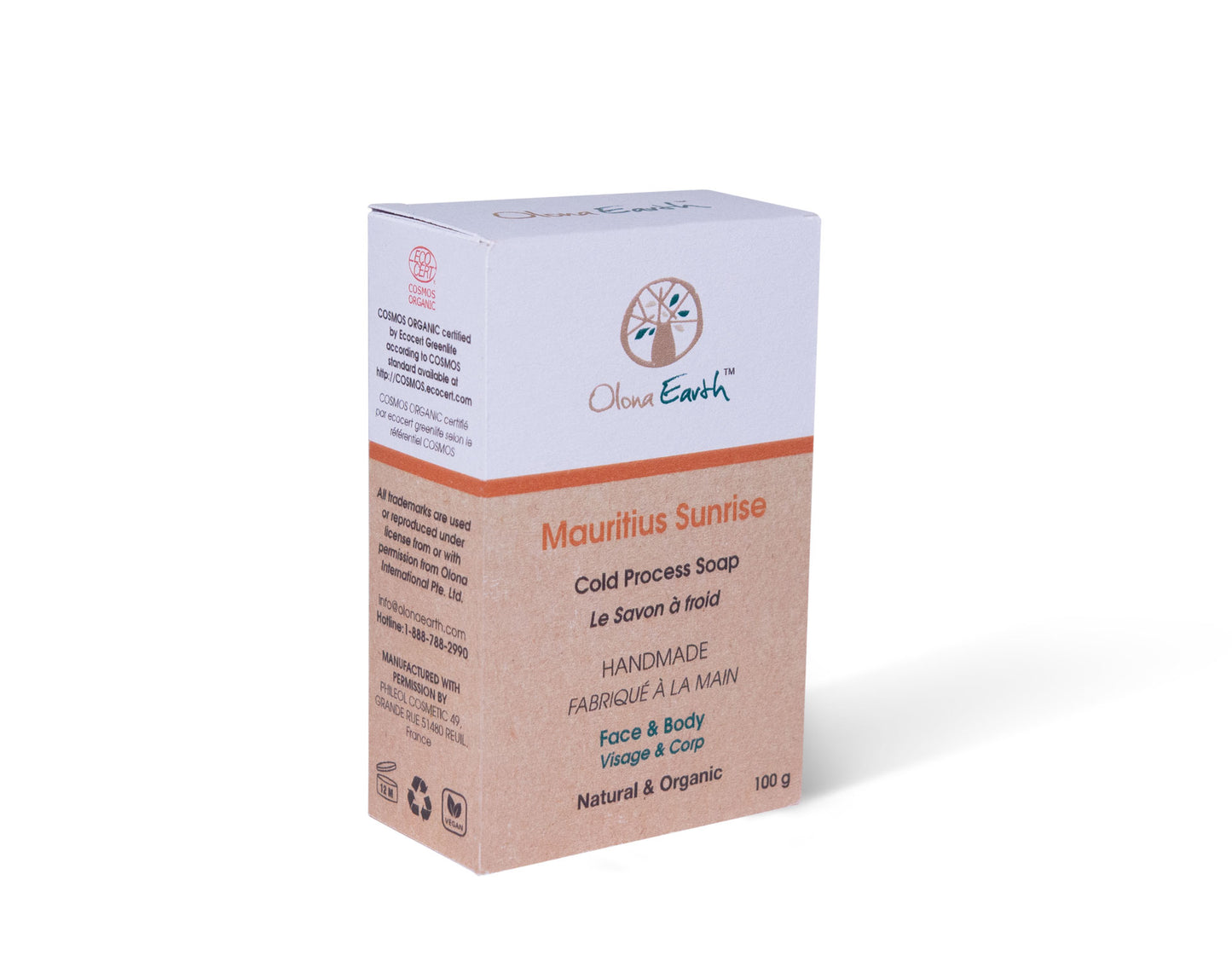 Organic Mauritius Sunrise Cold Process Soap